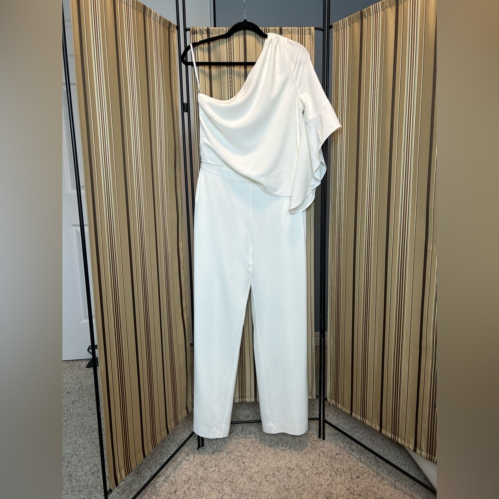Halston crepe jumpsuit
